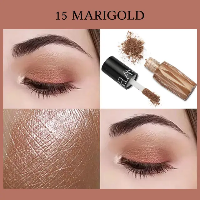 16 colors bright eyeshadow loose powder 15 Marigold - Shop at LoveMi