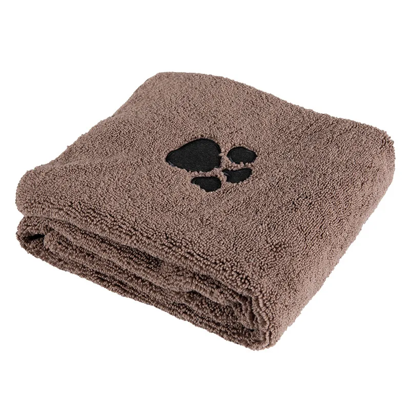 Super Absorbent Dog Bath Towels For Fast Drying Soft Microfiber Towel For Dogs And Cats Brown - Shop at LoveMi