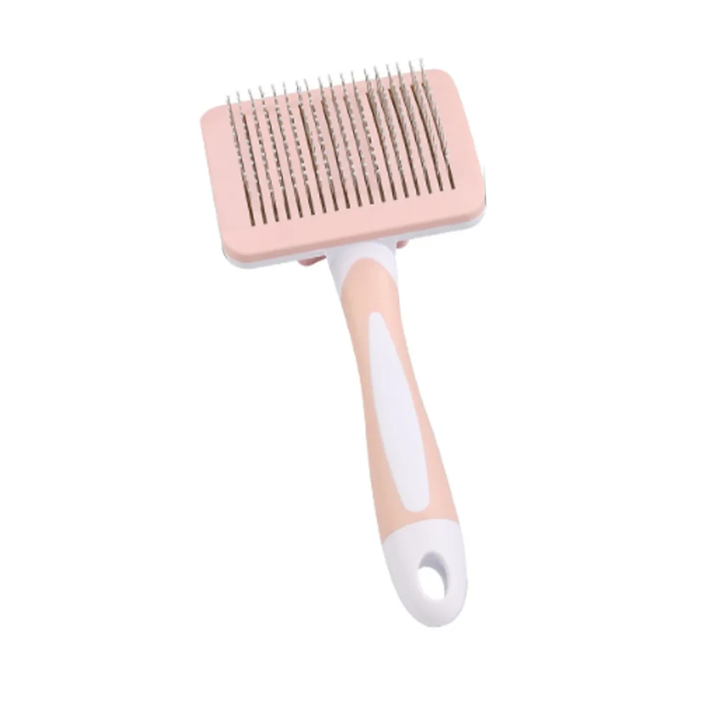 Pet Self Cleaning Slicker Brush Pet Hair Brush Dog Brush Cat Brush For Shedding Hair Pet Hair Removal Tool Safe Massage Comb For Long Middle long, ... Yellow Powder - Shop at LoveMi
