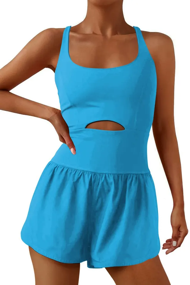 Outdoor Sports Female Casual Jumpsuit Sky Blue - Shop at LoveMi