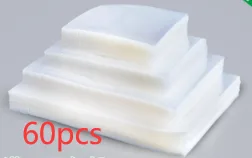Transparent Food Vacuum Bag Plastic Sealed Bag Commercial Composite Bag Lucency 60Pcs - Shop at LoveMi