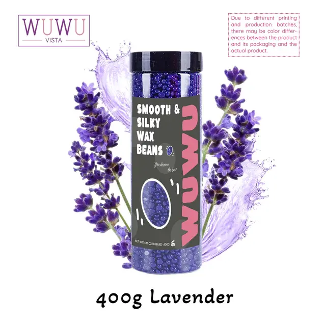 WUWUVISTA Hard Wax Beads 14.11oz Bottle Wax Beans Hair Removal Waxing For Wax Heater Painless Beans For All Hair Types, Body, Face, Leg, Underarm ... Lavender - Shop at LoveMi