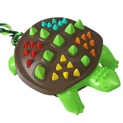 Dog Toothbrush Chew Toys Natural Rubber Dog Tooth Cleaner Stick Puppy Dental Care Brushing Toy Dog Tooth Cleaner Chocolate Green - Shop at LoveMi