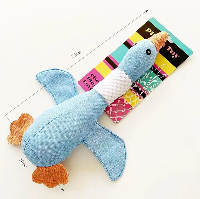 Dog Plush Toys For Large Dogs Durable Dog Squeaky Toys With Squeaker Stuffed Duck Dog Toys Dog Chew Toys For Small Medium And Large Breed Puppy Che... Blue - Shop at LoveMi