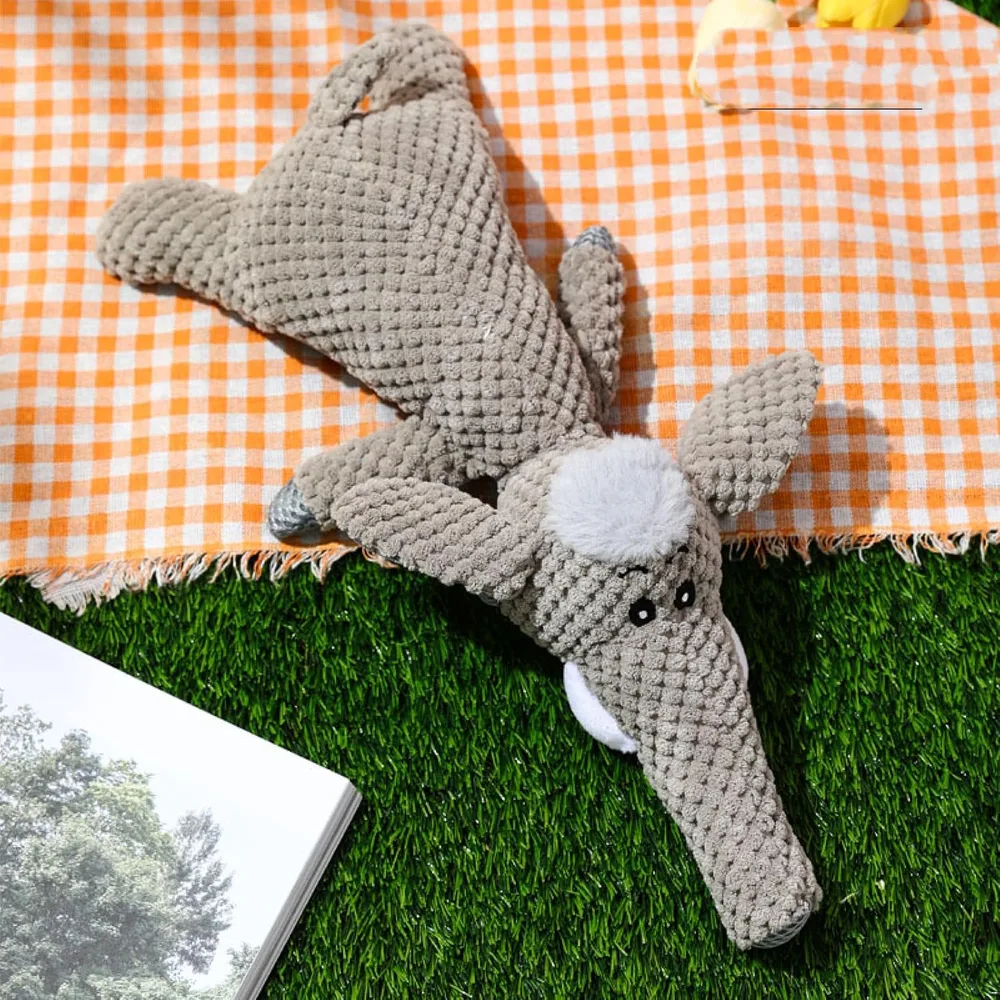 Pet Toy Plush Dog Grinding Teeth Interactive Toy Cute Animal Shape Grey - Shop at LoveMi