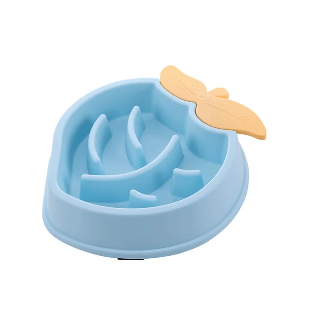 Pet Dog Feeding Bowls Eating Feeder Dish Prevent Obesity Pet Dogs Supplies Non slip Slow Down Food Bowl Blue - Shop at LoveMi