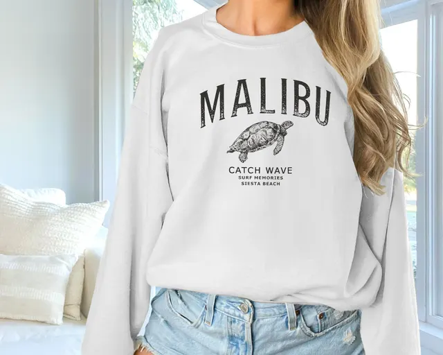 Women's Fashionable Solid Color Printed Long Sleeved Sweatshirt White - Shop at LoveMi
