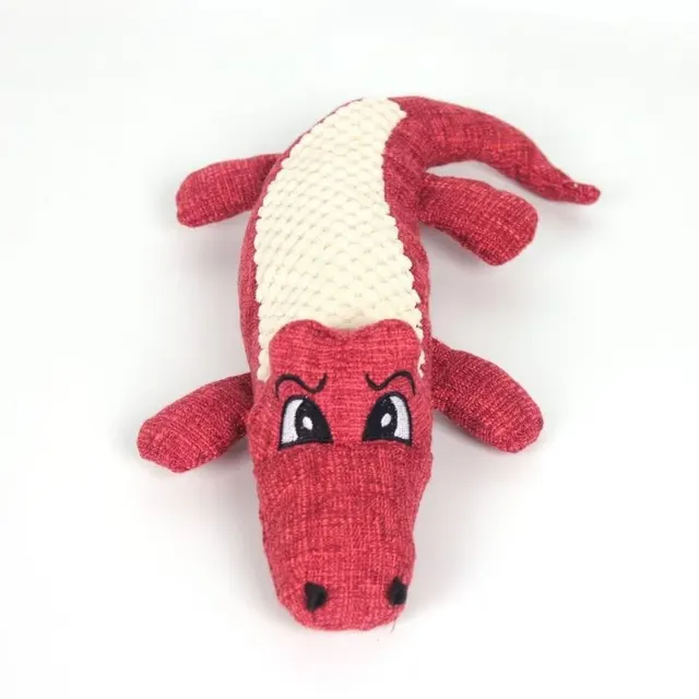 Pet Plush Toy Three Color Corn Grid Cat Dog Biting Sound Grinding Teeth To Relieve Boredom Red - Shop at LoveMi