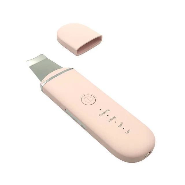 The New Ultrasonic Facial Cleanser Peeling Machine Removes Facial Blackheads Pink - Shop at LoveMi
