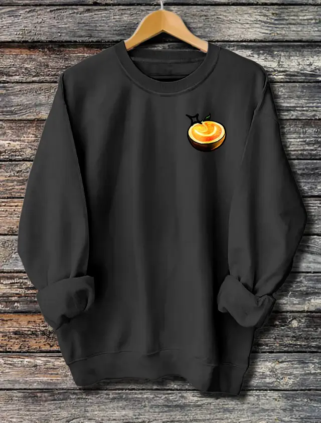 Women's Long Sleeved Printed Hoodie Black - Shop at LoveMi