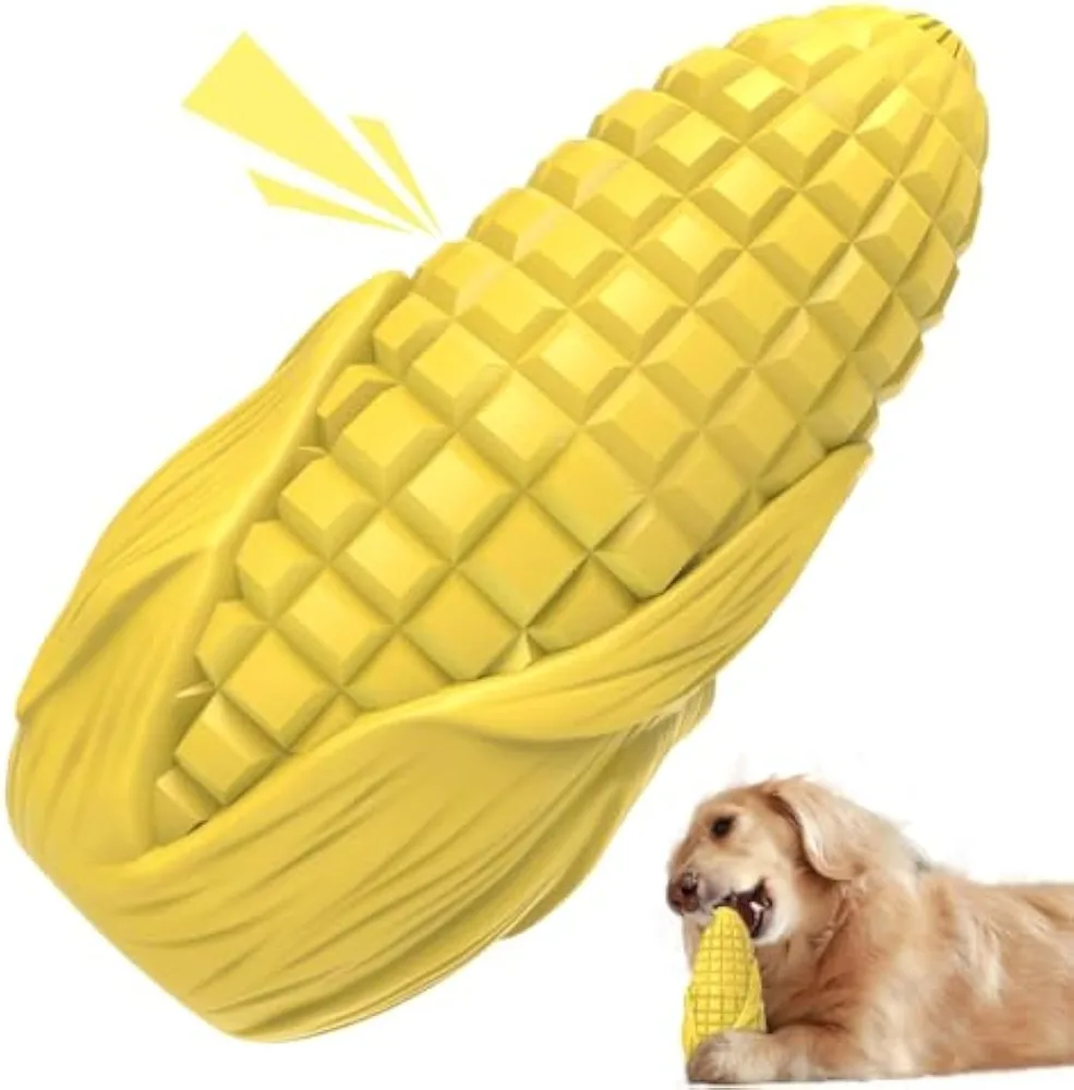 Dog Chew Toys For Aggressive Chewers Idestructible Tough Durable Squeaky Interactive Dog Toys Durable Dog Teeth Cleaning Toy For Medium Large Breed... Yellow - Shop at LoveMi