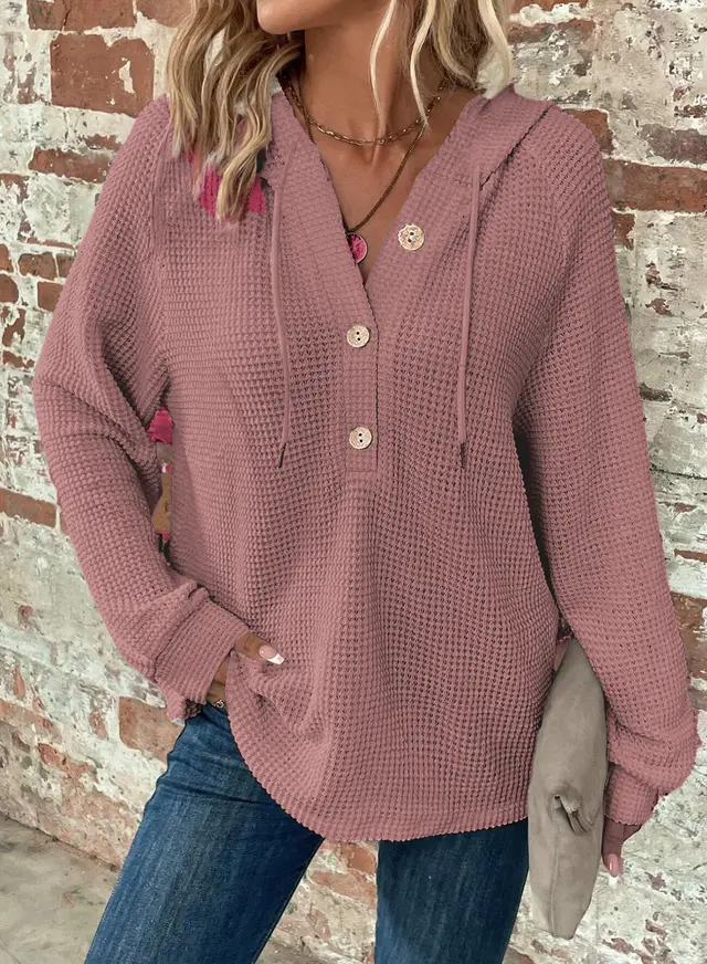 Women's Solid Color Long Sleeved Sportswear Pink - Shop at LoveMi