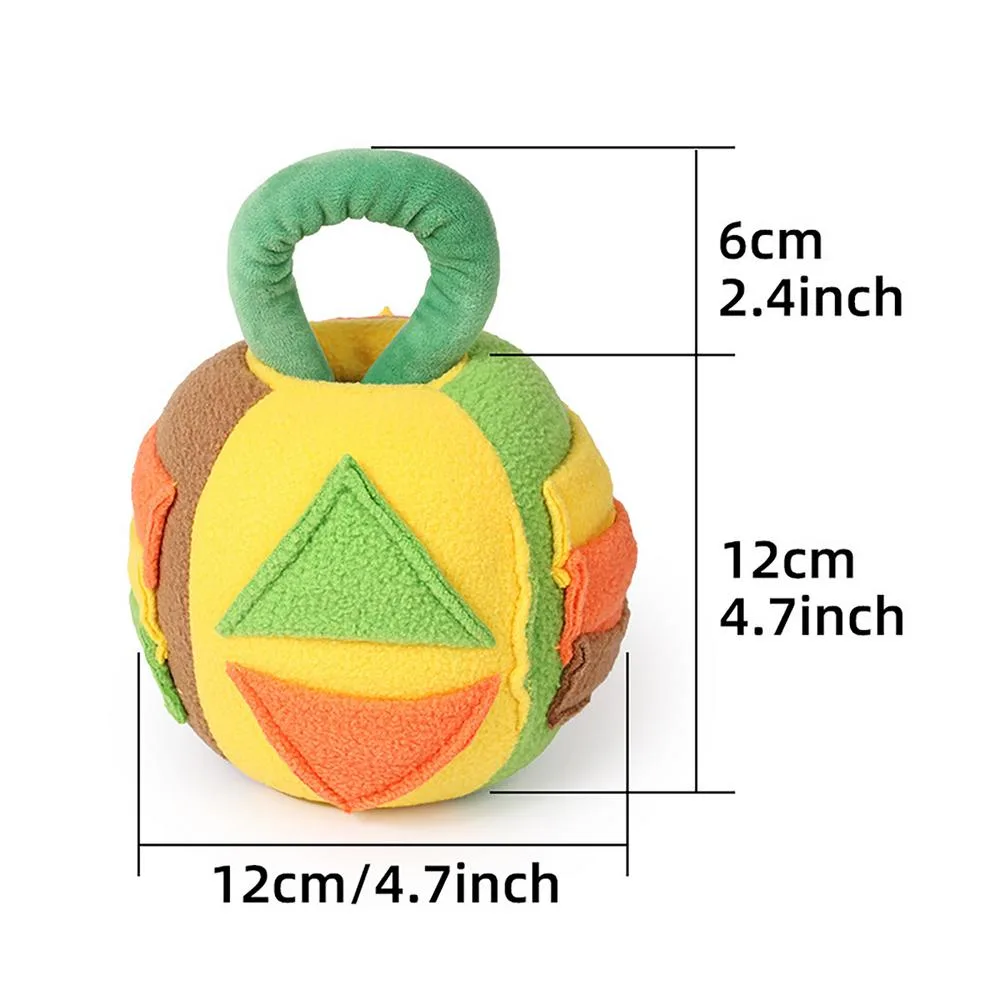 Dog Squeaky Plush Ball Toy Snuffle Noisemakers Teeth Cleaning Interactive Chew Toy Pet Dogs Soft Rubber Sound Treat Dispenser Green - Shop at LoveMi