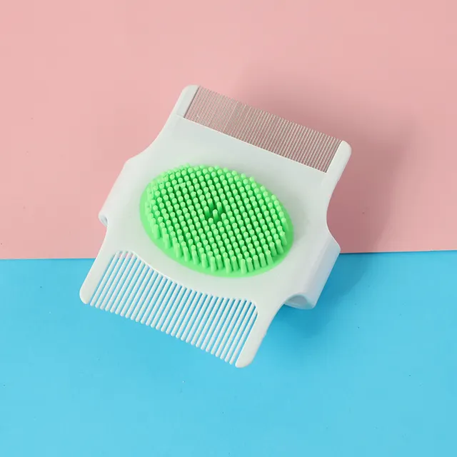 Multifunctional Pet Comb Dog Grooming Tool Floating Hair Removal Massage Flea Removal Green - Shop at LoveMi