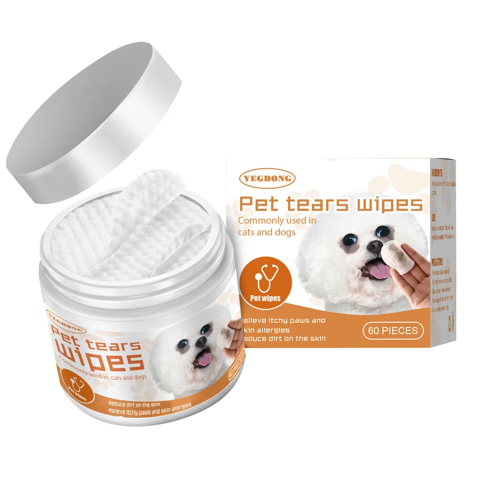 Yegbong Pet Wet Wipes Cleaning Dogs And Cats Tear Stain Removal Eye Cleaning Eye Wipes Eye Dirt Removal Cotton Pads 1Pcs - Shop at LoveMi