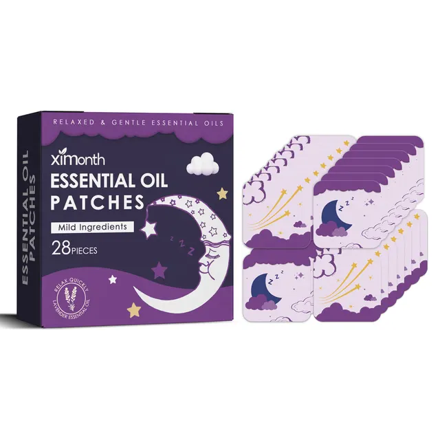 Ximonth Essential Oil Good Night Patch Help To Fall Asleep Quickly At Night Relieve Body Muscle Fatigue Stress Sleep Patch 1Pcs - Shop at LoveMi