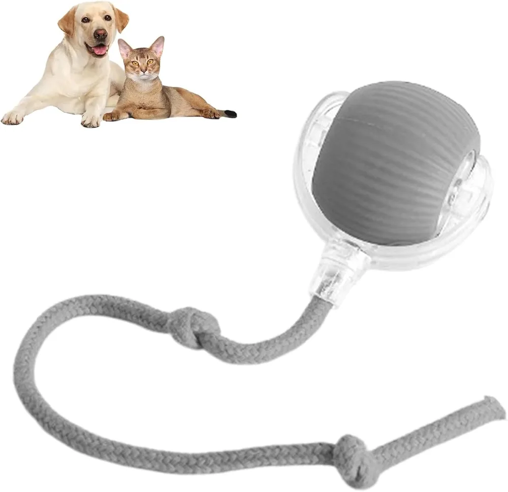 Rolling Ball Ball For Dogs Doggie Ball Interactive Dog Smart Ball Toy Interactive Cat Ball Toy 360 Smart Automatic Rolling Pet Ball Gray - Shop at LoveMi