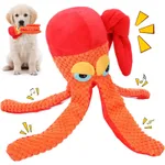 Pet Plush Toy Octopus Plush Dog Toy Squeaky Dog TOYS Pet Puppy TOY For Cleaning Teeth Chew Toy Pet Supplies - Orange - View 1