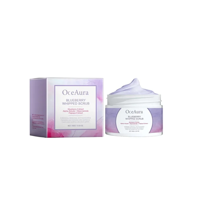 OceAura Blueberry Whipped Scrub, Exfoliating Tender Lighten Body Dull Brightening Skin Scrub 1Pc - Shop at LoveMi
