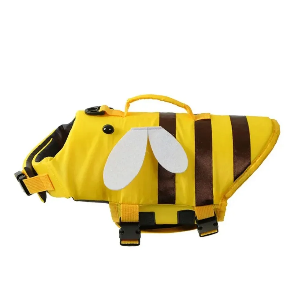 Summer Dog Life Vest Jacket Reflective Pet Clothes Puppy Swimwear Dog Life Jacket Safety Swimming Suit Dog Supplies Yellow - Shop at LoveMi