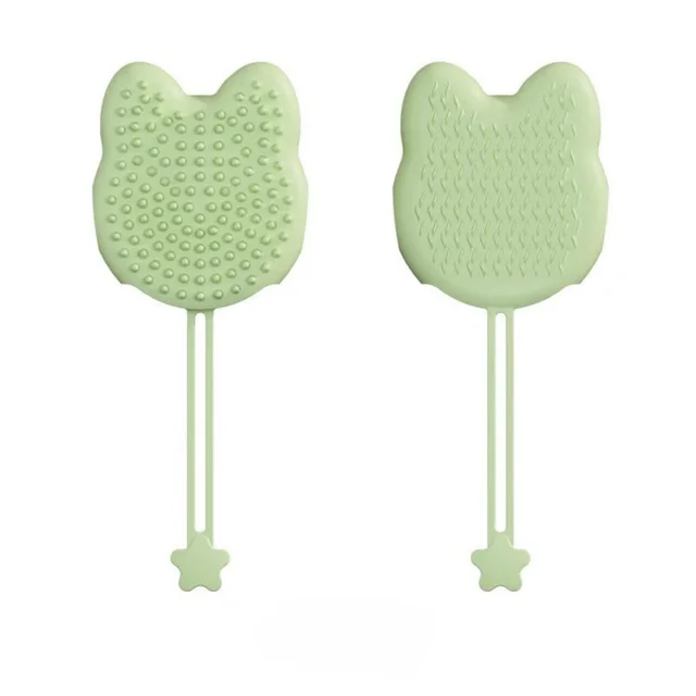 Pet Bathing Brush Silicone Massager Gloves Dog Soft Bathroom Washing Gloves Hair Deshedding Brush Pet Cleaning Grooming Supplies Green - Shop at LoveMi