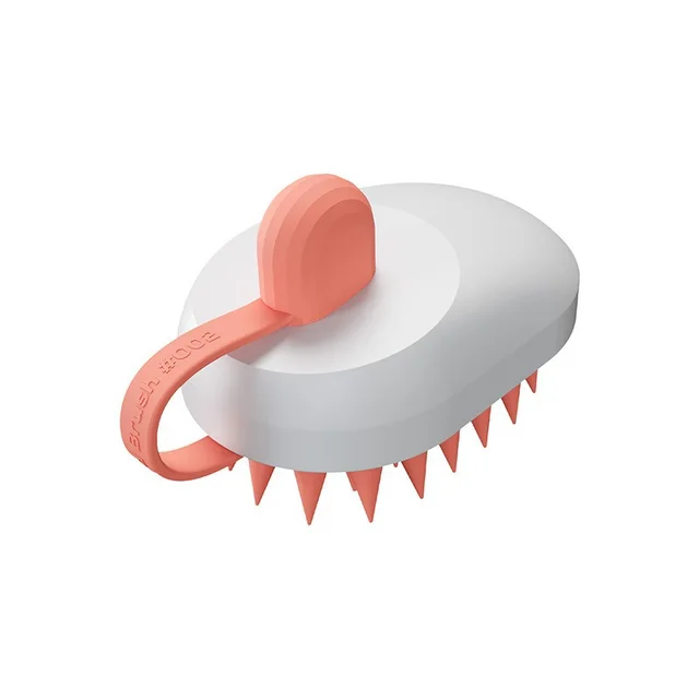 Creative Soft Gel Shampoo Brush Household Bath Shampoo Brush Massager Pet Bath Brush White - Shop at LoveMi
