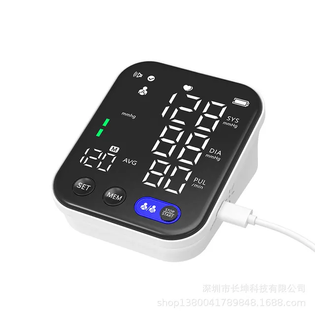 Electronic Blood Pressure Monitor Ultra Clear Large Screen Pulse Sphygmomanometer For Real time Measurement Of Blood Pressure White - Shop at LoveMi
