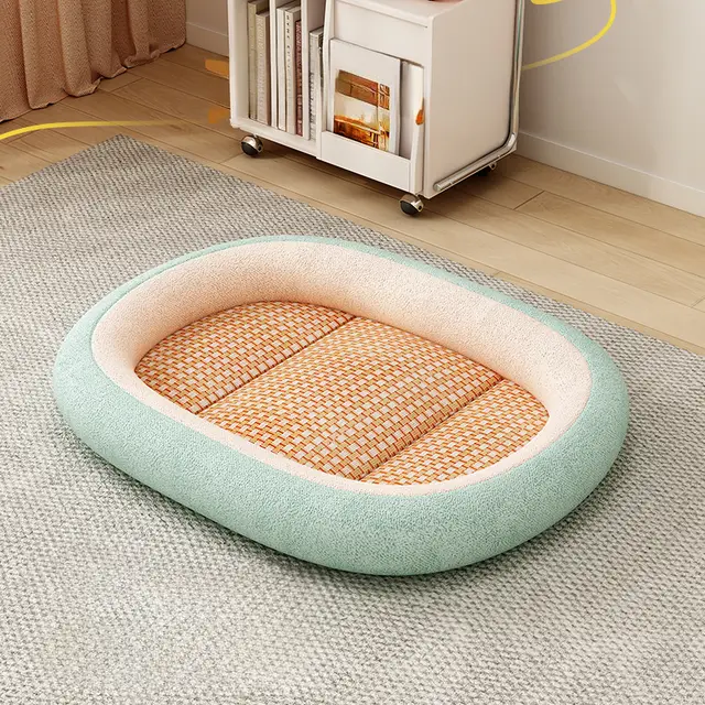 Pet Supplies Summer Cool Nest Four Seasons General Can Be Dismantled And Washed Plus Amount Filled Cotton Pet Nest Green - Shop at LoveMi