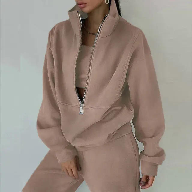 Bow Waist Repair A Long Sleeve Round Neck Dress Plaid Color Contrast Fashion Everything Elegant Casual Apricot - Shop at LoveMi