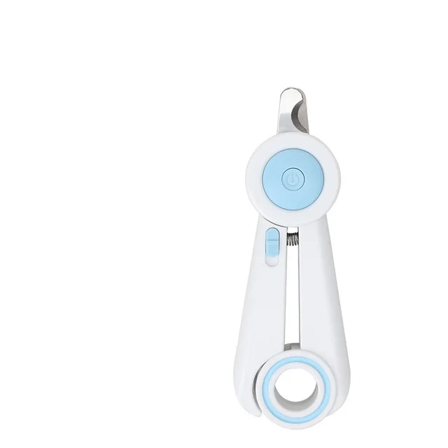 Dog Nail Clippers Nail Grinder Cat Nail Clippers Build in LED Light Anti blood Position Nail Clippers Pet Blue - Shop at LoveMi