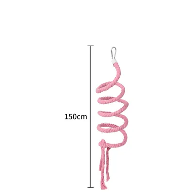 Gradient Colorful Bird Rope Perch Stand For Bird Cages Bendable Climbing Rope Cage Accessory Toy For Cockatiel Parakeet Sugar Glider Purple - Shop at LoveMi
