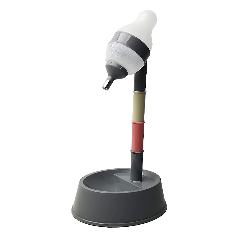 The New Dog Waterer Can Adjust The Height Of Pets And The Water And Feed All in one Cat Drinking Bowl Dog Supplies Gery - Shop at LoveMi