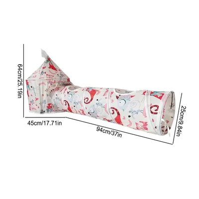 Cat Play Tunnel Folding Interactive Bunny Tent Tunnel Foldable Cat Tent Tubes Portable Indoor Outdoor Kennel Cat Tunnel Tube Toy Color - Shop at LoveMi