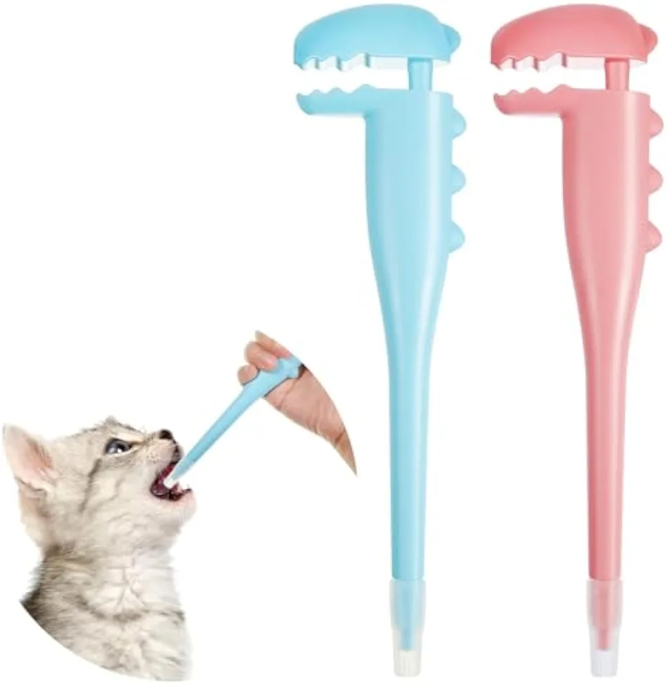 Pet Pill Shooter For Cat Dog Pill Shooter Pet Pill Dispenser Cat Pill Gun Oral Tablet Capsule Silicone Syringes With Soft Tip For Cats Dogs Small A... Pink Blue - Shop at LoveMi