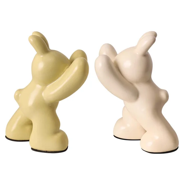 Decorative Ceramic Book Ends Creative Animal Figurine Book Ends Stands Suitable For Hold Cds Dvds Magazines Double - Shop at LoveMi