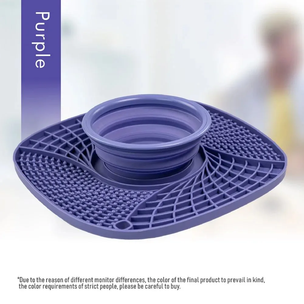 Pet Dog Slow Feeder Bowl Non Slip Puzzle Bowl Anti Gulping Pet Slower Food Feeding Dishes Cat Bowl For Small Medium Dogs Purple - Shop at LoveMi
