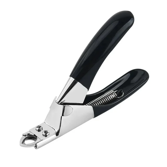 Dog Nail Cutter Type U Word False Tips Professional Nail Clippers Straight Edge Cutters Manicure Pliers Guillotine Nail Capsule Black - Shop at LoveMi