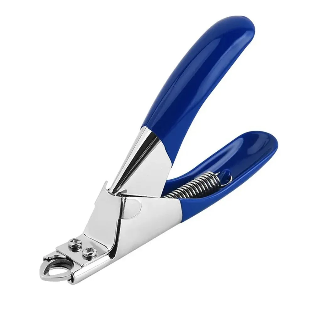 Dog Nail Cutter Type U Word False Tips Professional Nail Clippers Straight Edge Cutters Manicure Pliers Guillotine Nail Capsule Blue - Shop at LoveMi