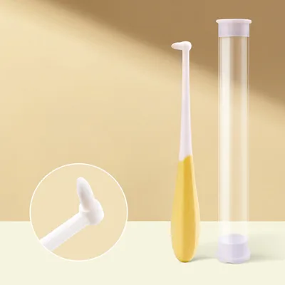 Pet Toothbrush Kitten Tooth Brushes Small Cats Safe Dog Oral Care Odorless Cat Tooth Care Brush With Anti Slip Handle Pet Teeth Pointed Yellow - Shop at LoveMi