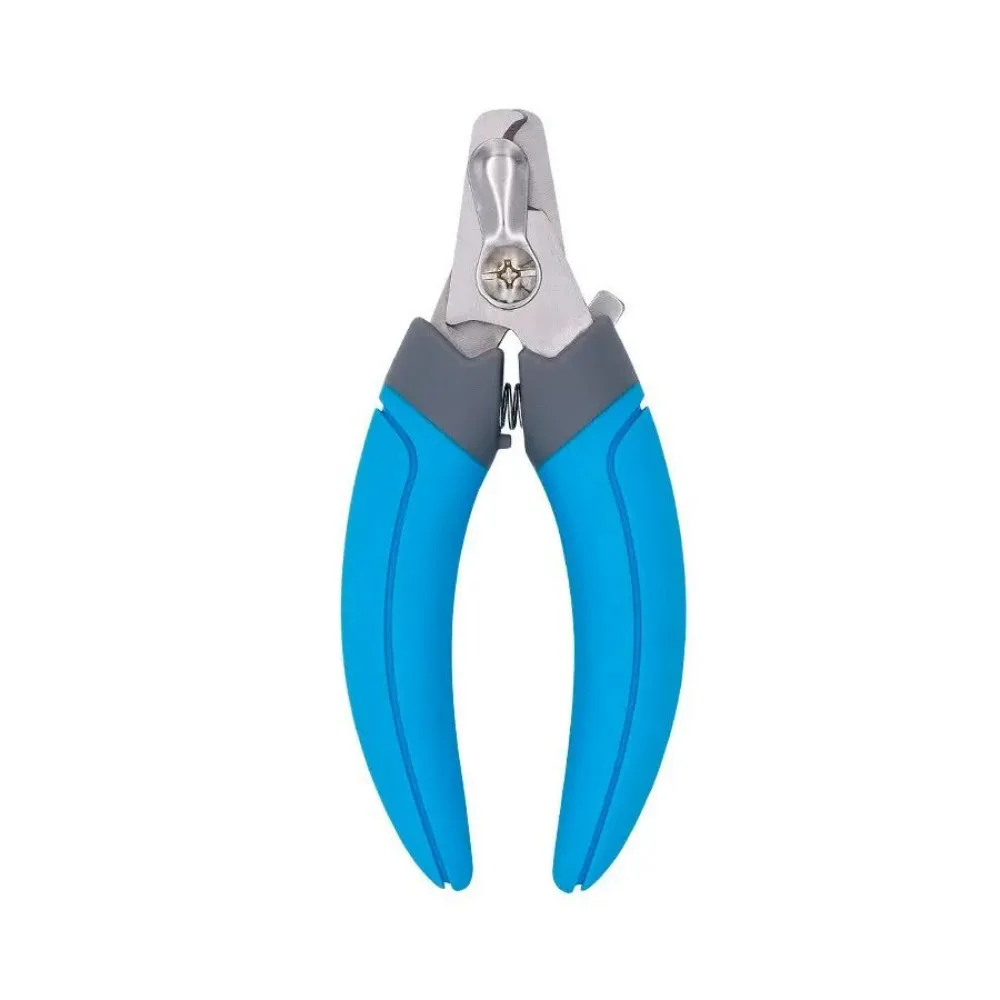 Stainless Steel Half Moon Blade Nailclippers Household Cat Claw Nail Cutters Beauty Clippers For Pets Cats Dog Supplies Blue - Shop at LoveMi