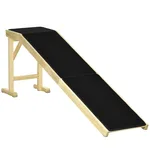 Ramp For Dog Bed, Pet Ramp For Dog With Non-slip Carpet And Top Platform - Natural Color - View 1