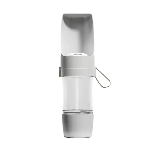 Dog Travel Drink Bottle Foldable Bowl For Outdoor Walking Large Capacity Gray - Shop at LoveMi