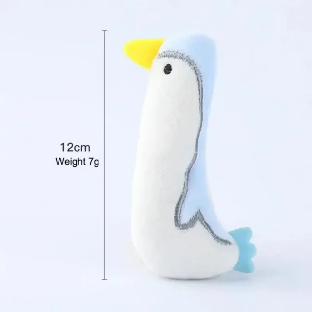 Catnip Pets Toy Cats Supplies For Cute Cat Toys Puppy Kitten Teeth Grinding Cat Plush Thumb Pillow Protect Mouth Pet Accessories Penguin - Shop at LoveMi