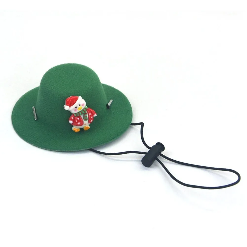 Pet Christmas Hat Felt Cloth Soft Cute Decorate Cosplay Dog Clothing Accessories Cat Festival Grooming Hat Supplies New Year - Crooked Duck