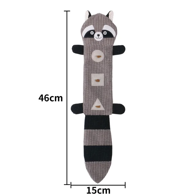 Durable Dog Toy Teeth Dog Toy Bite resistant Dog Chew Toy Squeaky Pet Toy For Teeth Treat Dispensing Engaging Pet For Puppies Raccoon - Shop at LoveMi