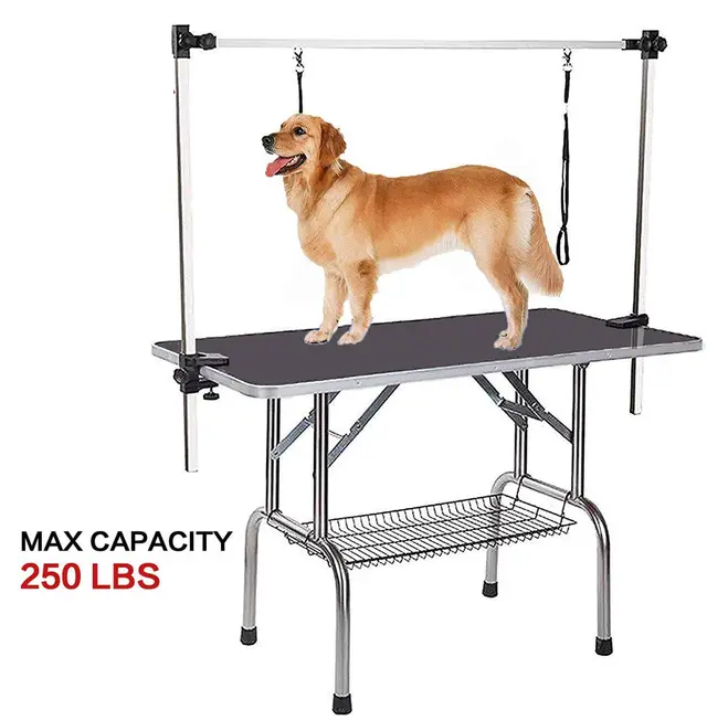 Portable Professional Dog Pet Grooming Table Adjustable Heavy Duty Black - Shop at LoveMi