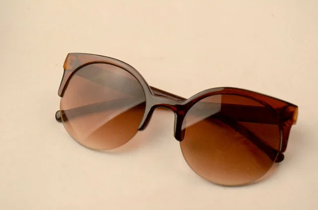 Half Frame Cat Eye Retro Sunglasses 1Style - Shop at LoveMi