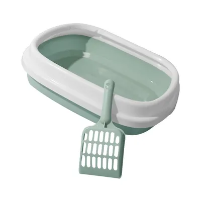 Pet Toilet Bedpan Training Plastic Sand Litter Box Cat Dog Tray With Scoop Cat Litter Box Anti Splash Dog Clean Toilet Blue - Shop at LoveMi