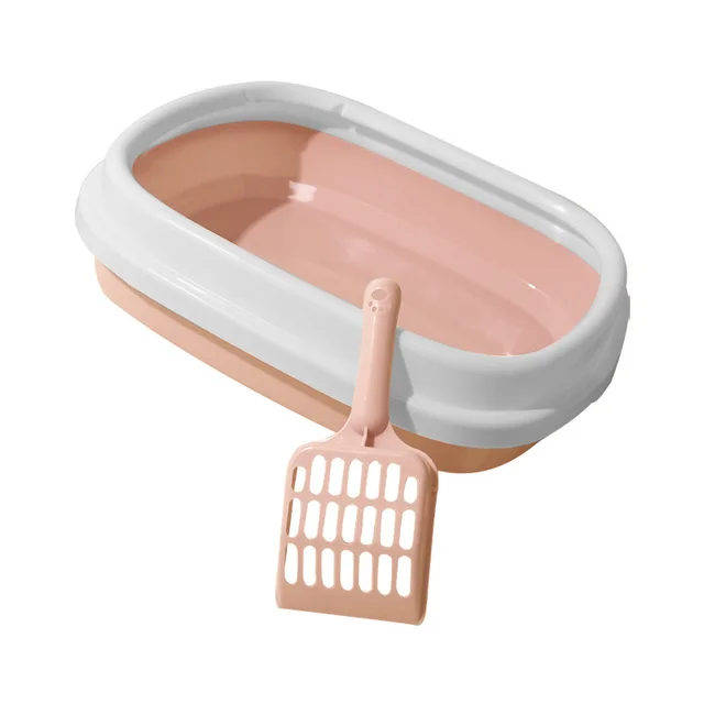 Pet Toilet Bedpan Training Plastic Sand Litter Box Cat Dog Tray With Scoop Cat Litter Box Anti Splash Dog Clean Toilet Pink - Shop at LoveMi