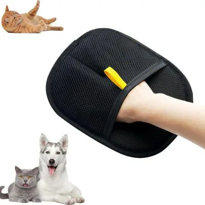 Pet Electrostatic Hair Removal Gloves Two way Bristle Remover Hair Removal Brush Sticky Hair Artifact Cat Hair Gloves Cat Hair Removal Comb 1Pcs - Shop at LoveMi